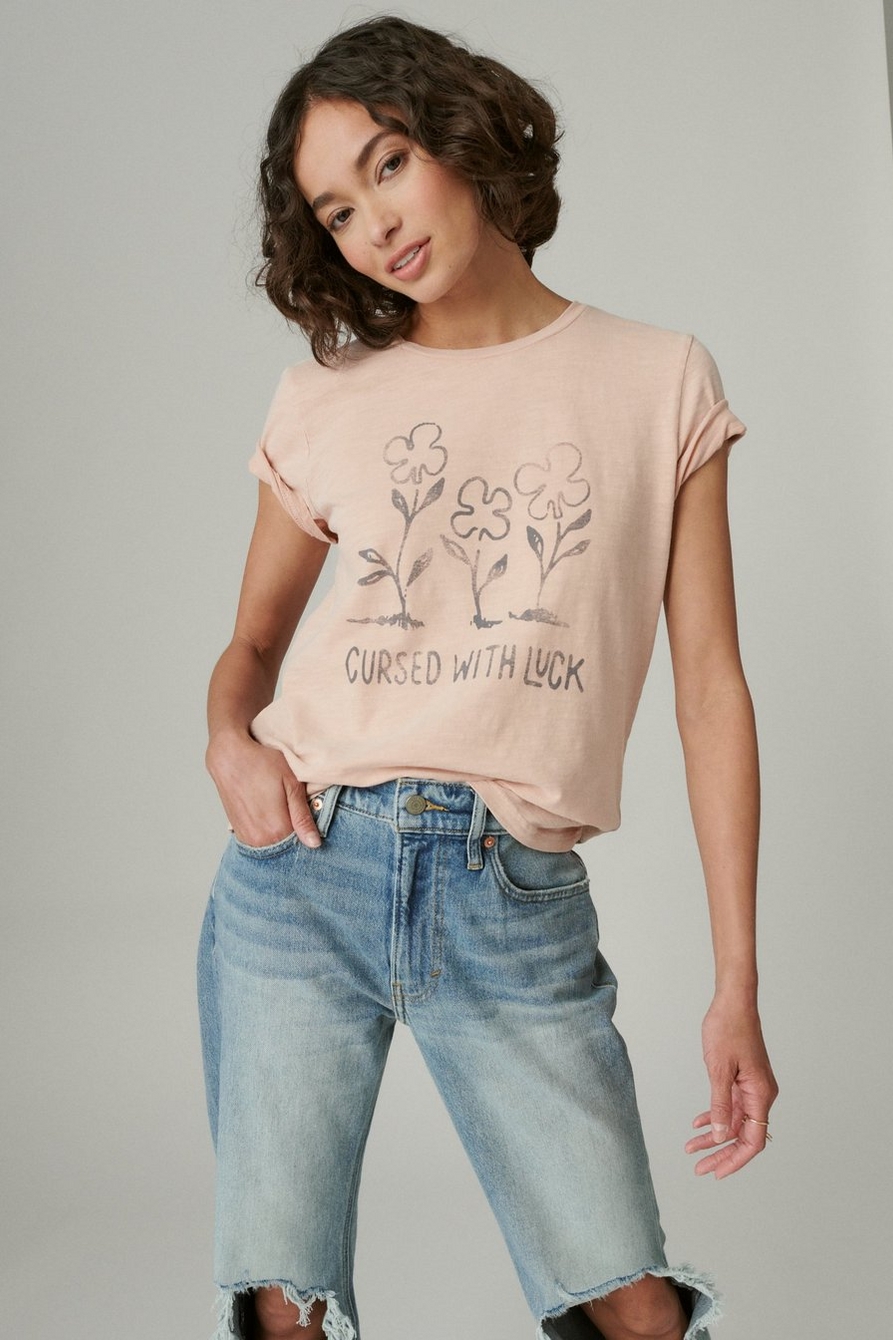 CURSED WITH LUCK CLASSIC CREW TEE, image 3