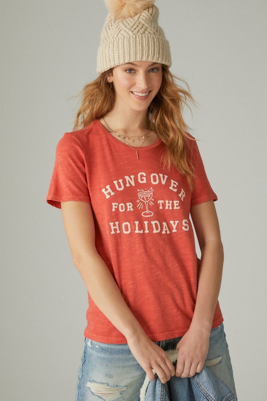 HUNGOVER FOR THE HOLIDAYS CLASSIC CREW TEE, image 2