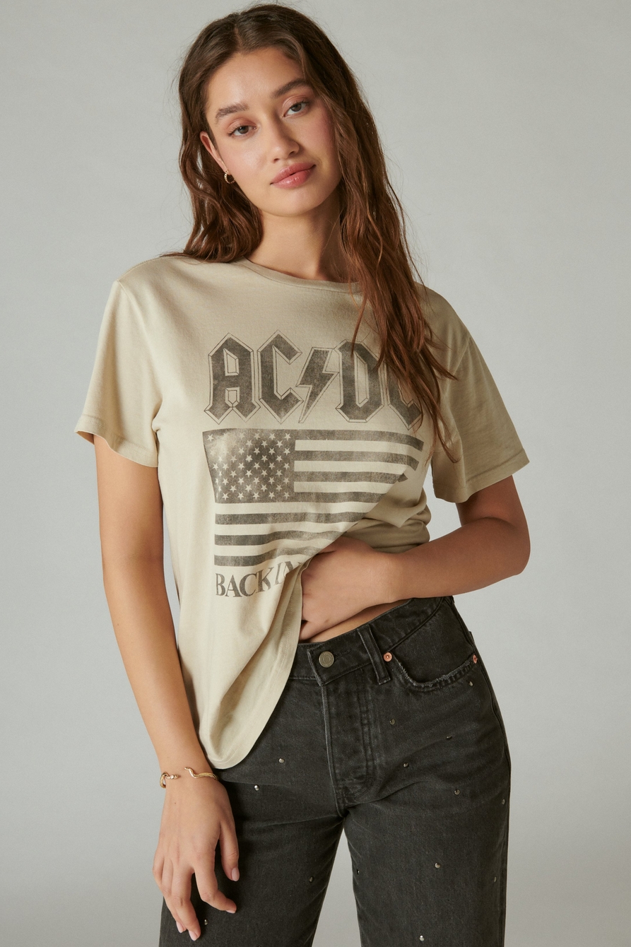 BACK IN BACK ACDC BOYFRIEND TEE | Lucky Brand