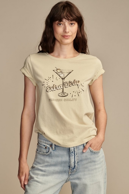 Lucky Brand Girls' Short Sleeve Graphic T-Shirt, Kosovo