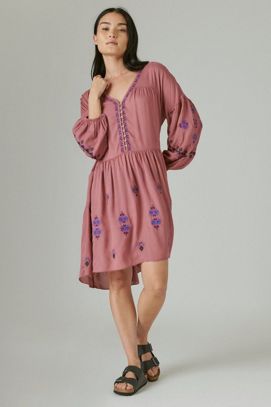 EMBROIDERED TIERED DRESS, image 1