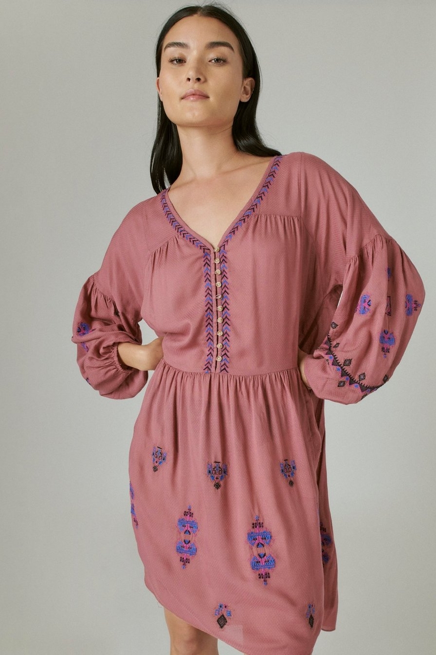 EMBROIDERED TIERED DRESS, image 4