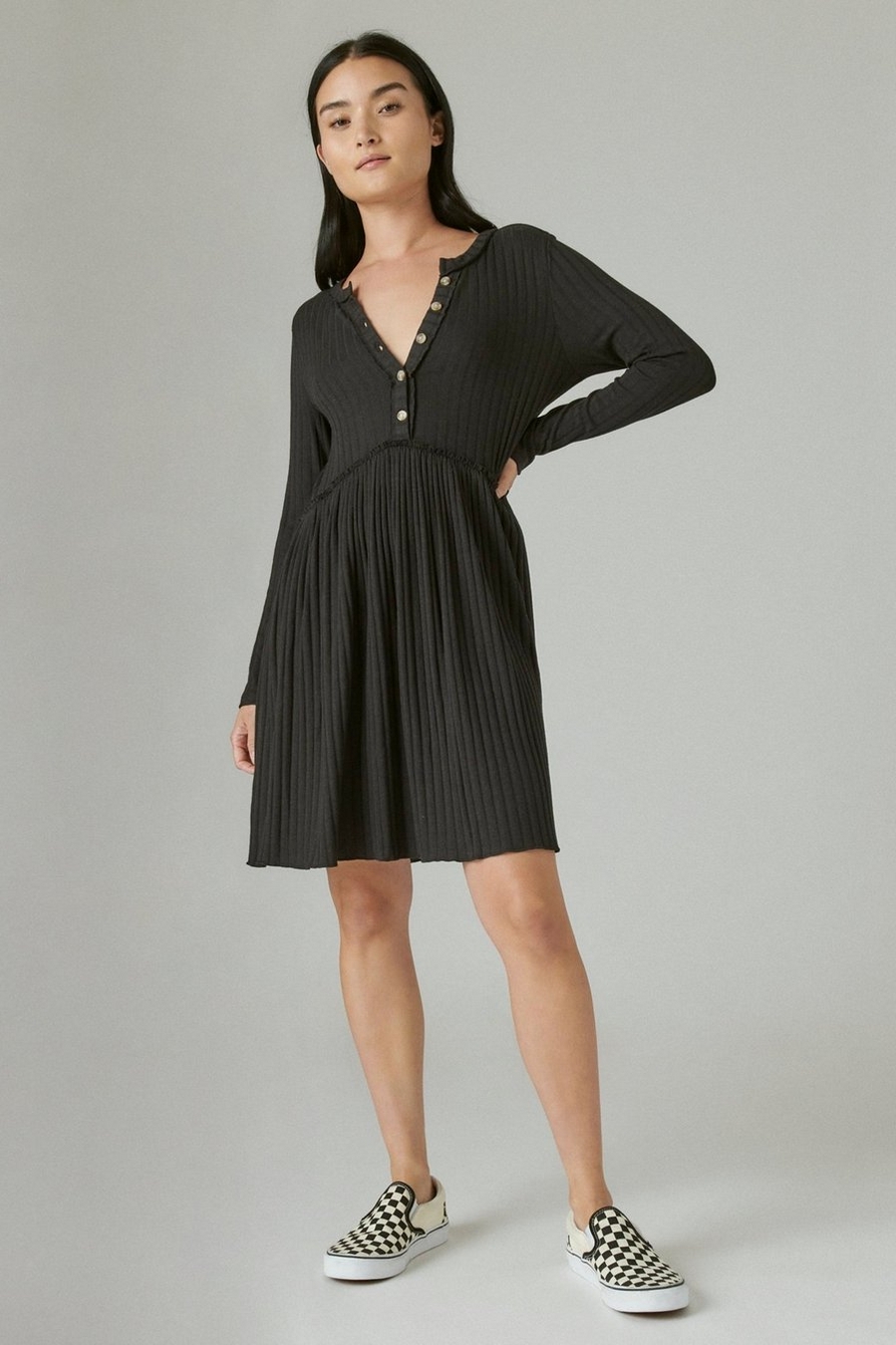 CLOUD JERSEY WIDE RIBBED DRESS