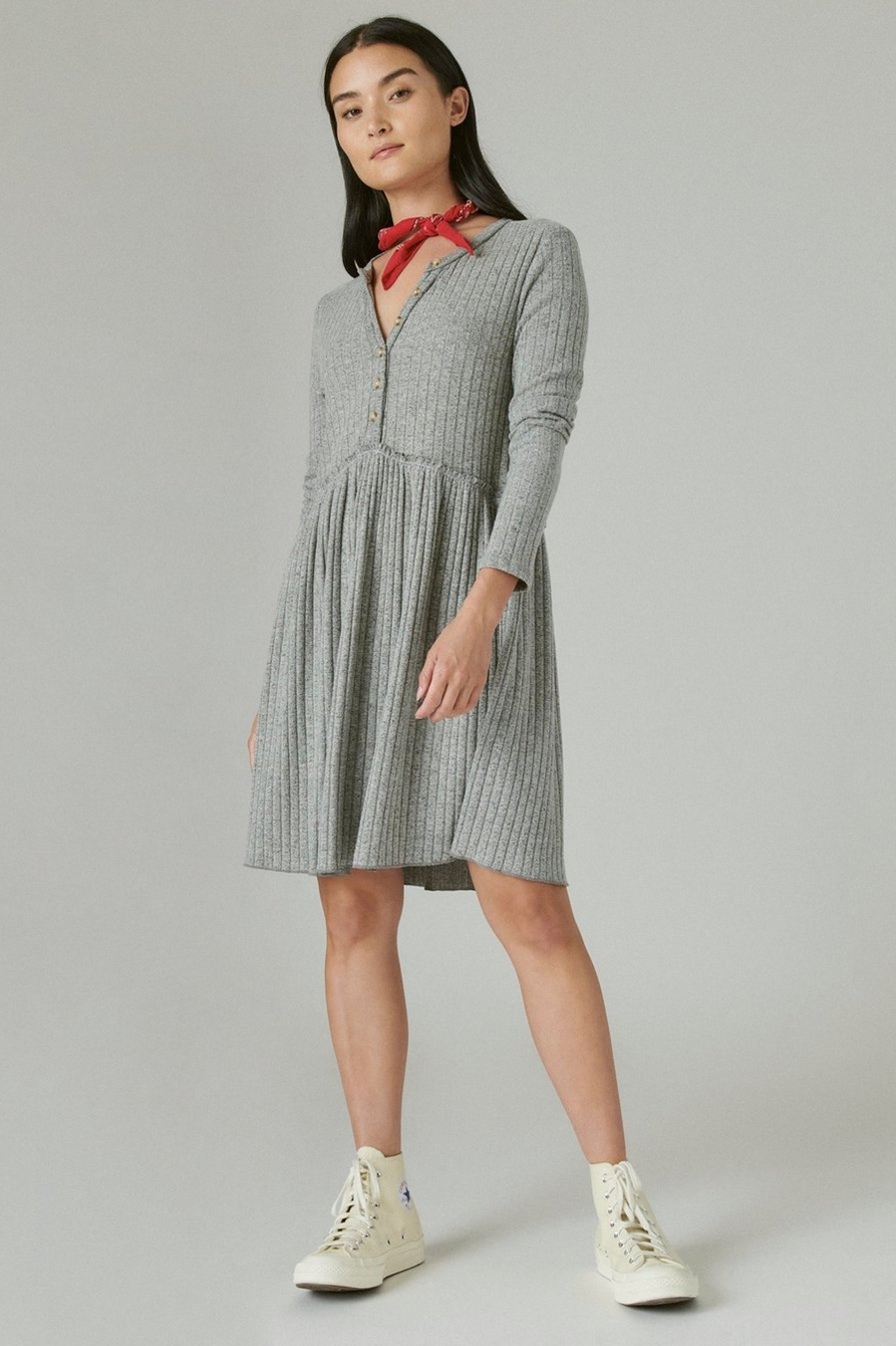 CLOUD JERSEY WIDE RIBBED DRESS