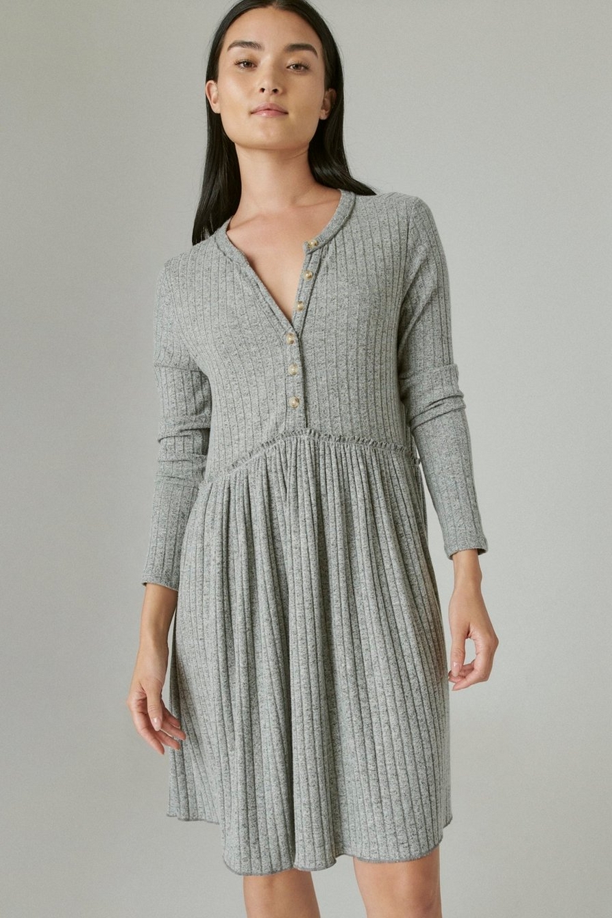 CLOUD JERSEY WIDE RIBBED DRESS, image 4