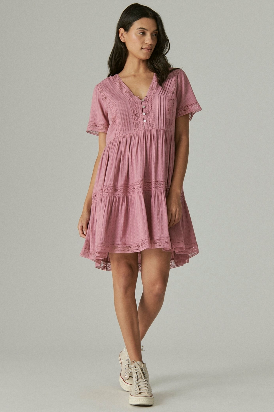 LACE TIERED DRESS, image 1