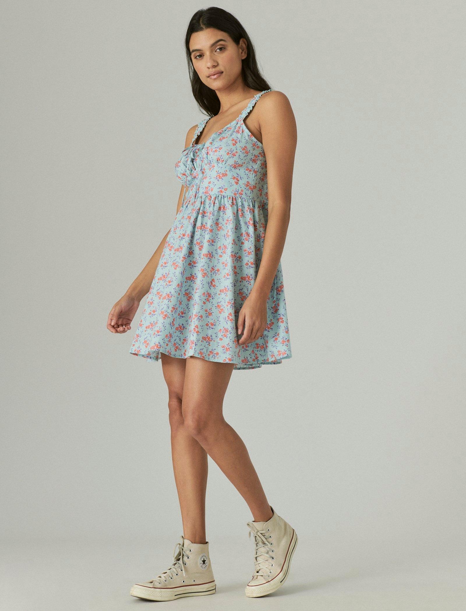 lucky brand sleeveless babydoll dress