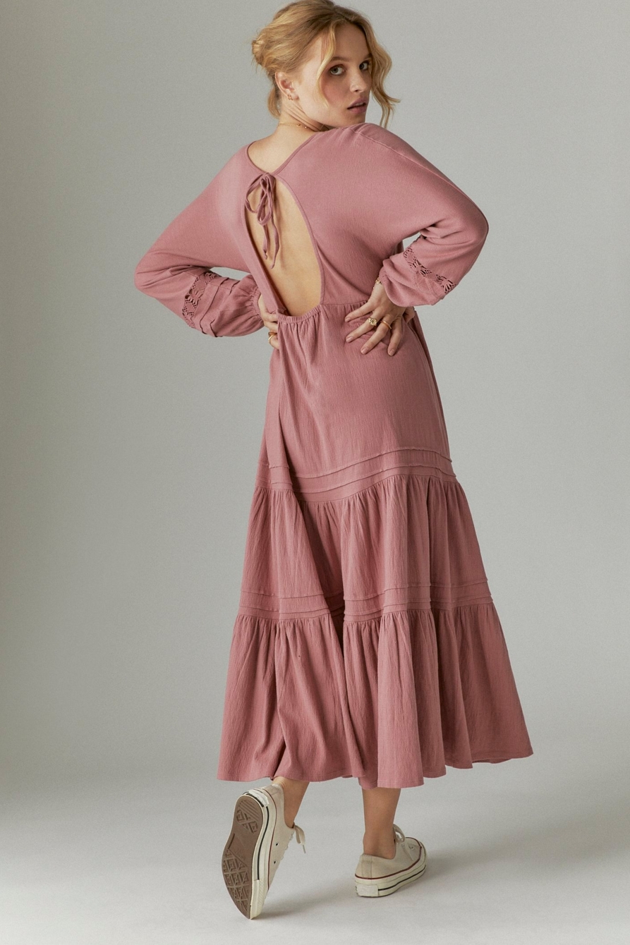 EMBROIDERED KNIT MAXI, image 1