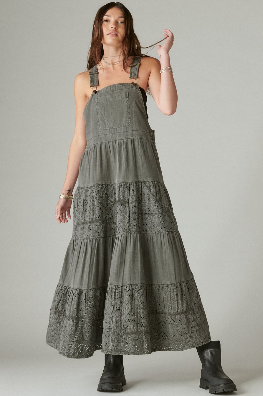 COVERALL LACE SCHIFFLEY MAXI DRESS, image 1