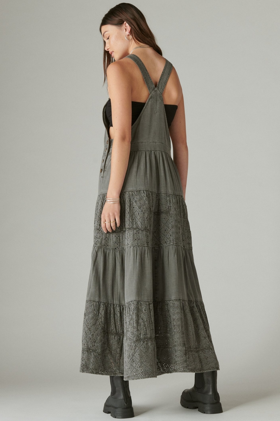 Lucky Brand Womens Women's Lace Tiered Knit Maxi Dress : :  Clothing, Shoes & Accessories