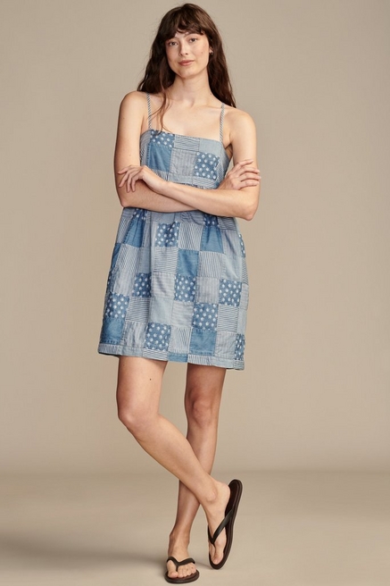Lucky Brand Women's Tiered Floral Mini Dress, Blue Multi, X-Small :  : Clothing, Shoes & Accessories