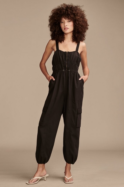 Lucky Brand womens Sleeveless Square Neck Jumpsuit India