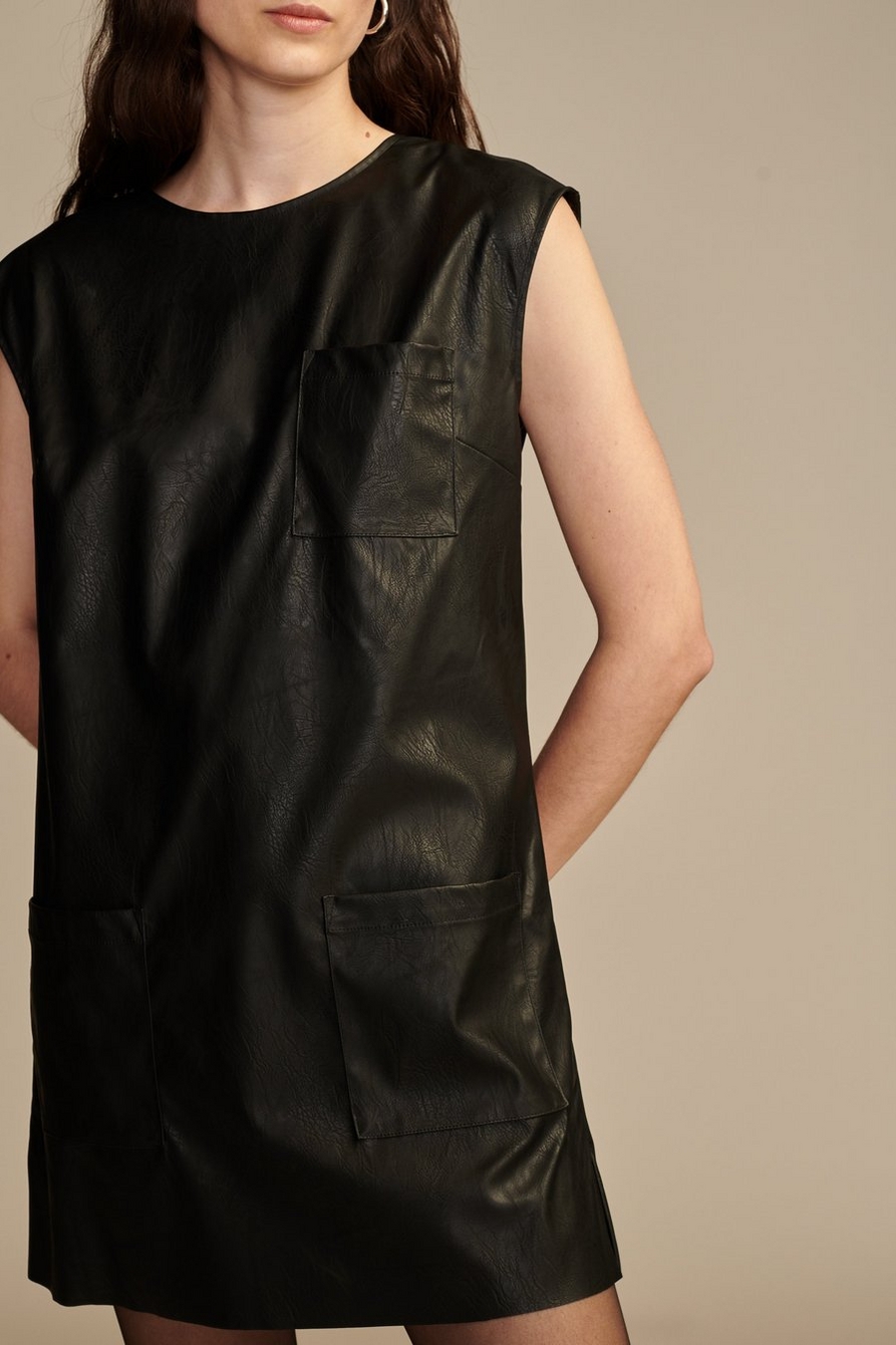 FAUX LEATHER DRESS, image 4