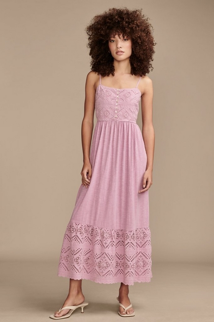Lucky Brand Women's Cutwork Paneled Maxi Dress, Raven, X-Small : :  Clothing, Shoes & Accessories