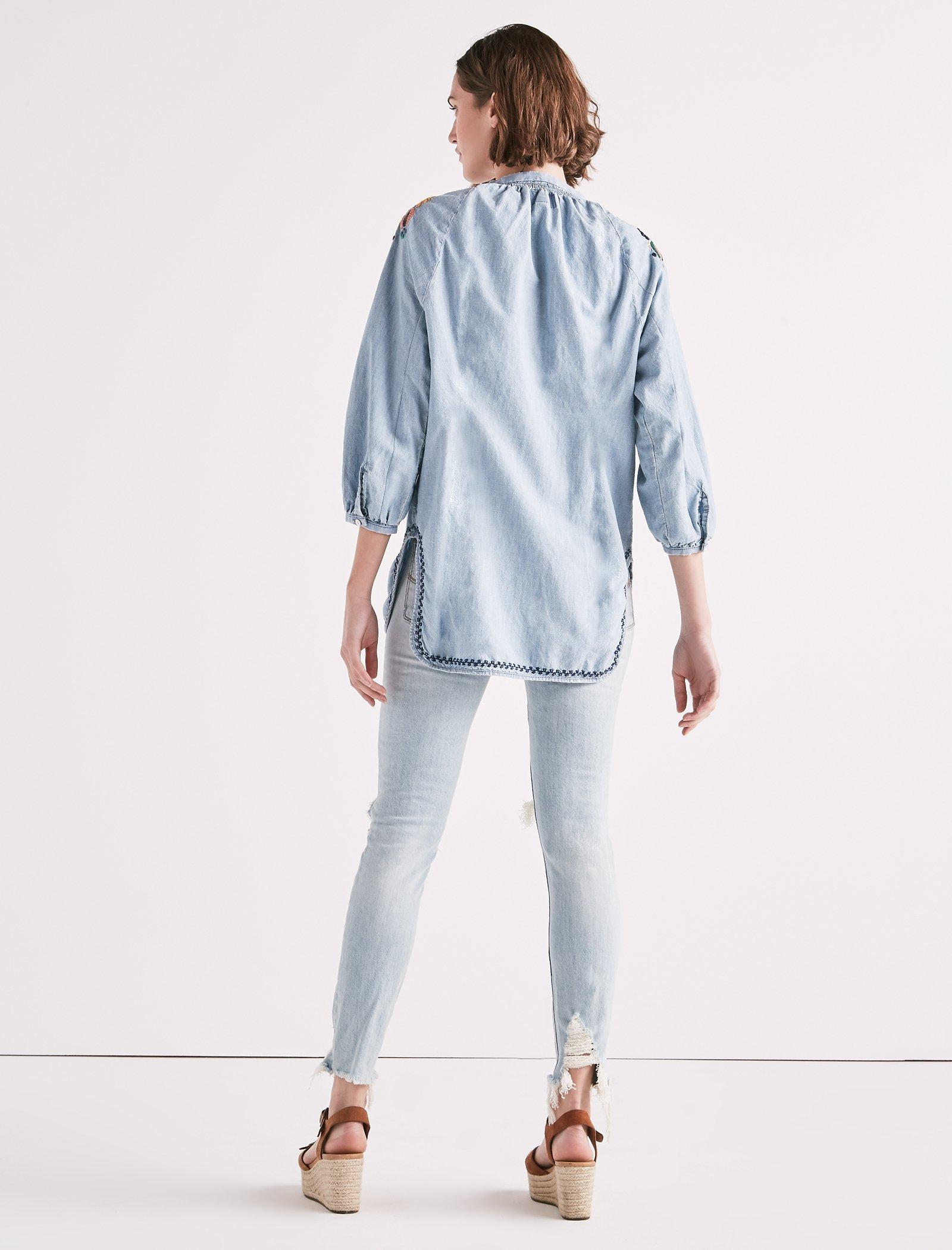 PEASANT SHIRT WITH EMBROIDERY | Lucky Brand