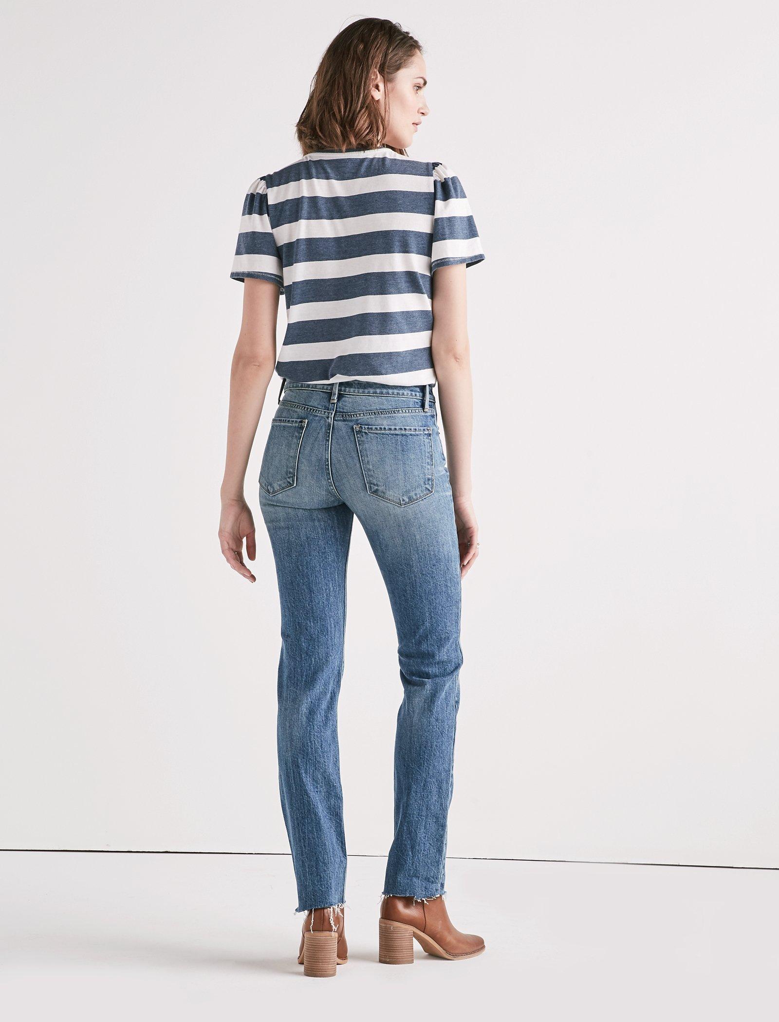 Remade Ava Mid Rise Slim Straight Jean | Lucky Brand