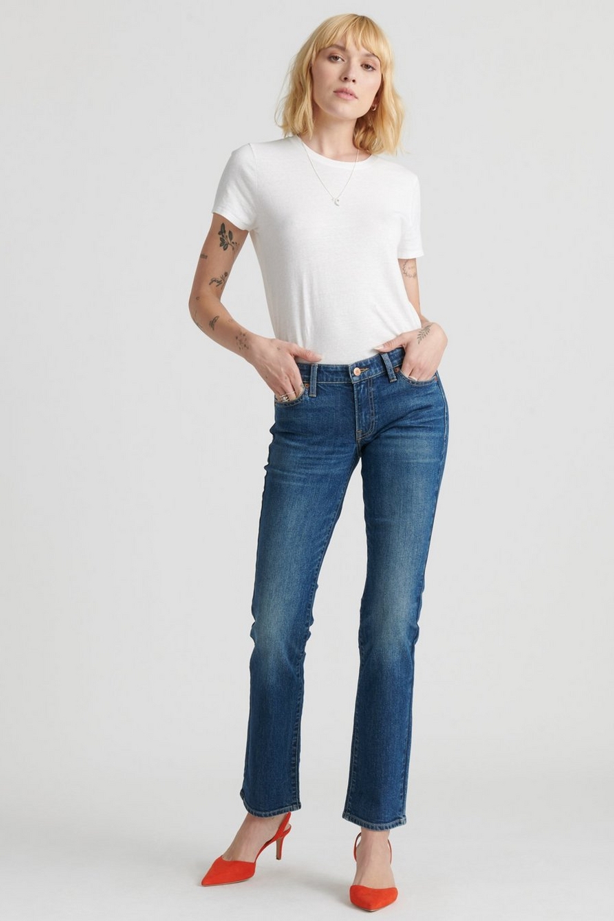 Lucky Brand Women's Mid Rise Sweet Straight Jean, Lyric, 25-30 : :  Clothing, Shoes & Accessories