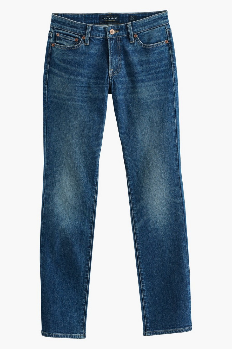 Lucky Brand Jeans Mid Rise Sweet Straight Jean  Lucky brand jeans, Straight  jeans, Lucky brand