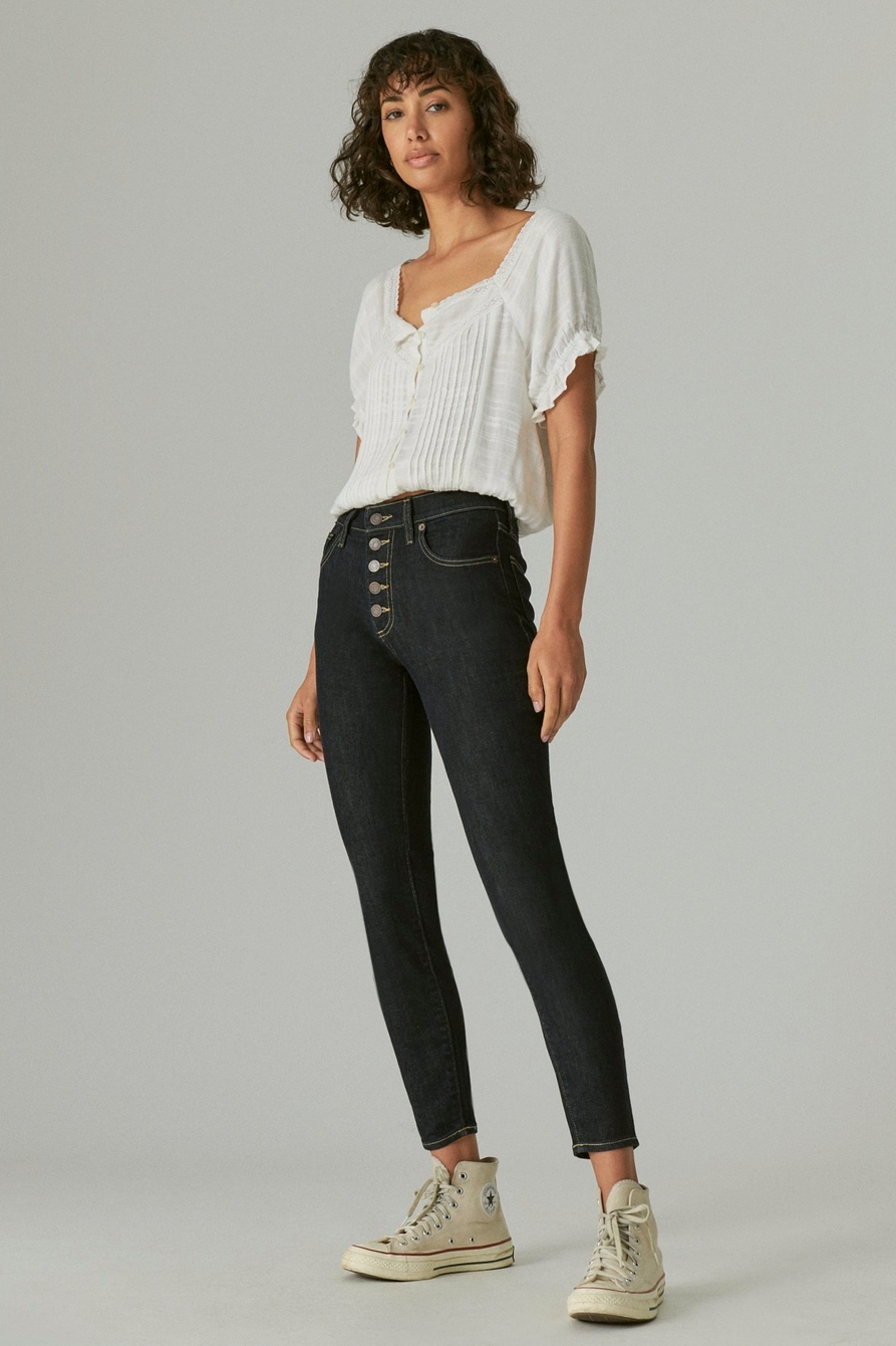 HIGH RISE BRIDGETTE SKINNY W/ EXPOSED BUTTON FLY, image 2