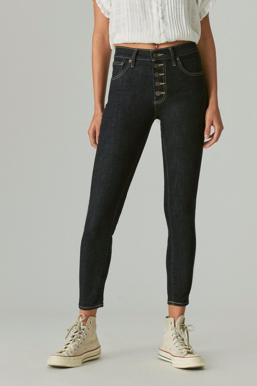 HIGH RISE BRIDGETTE SKINNY W/ EXPOSED BUTTON FLY