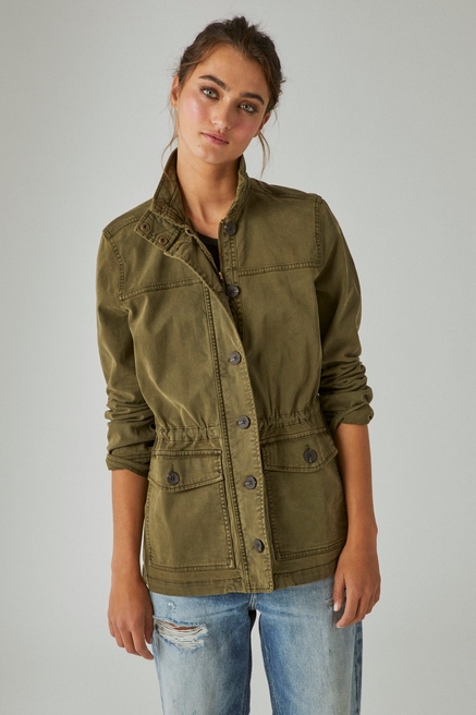 Lucky Brand Remade Denim Trucker Jacket - Women's Coats/Jackets in Bolgart