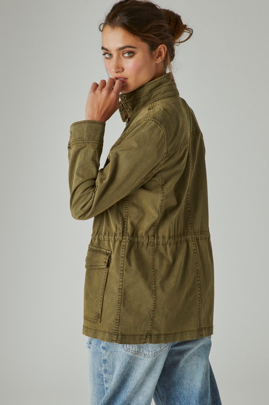 Lucky Brand Camo Printed Utility Jacket - ShopStyle