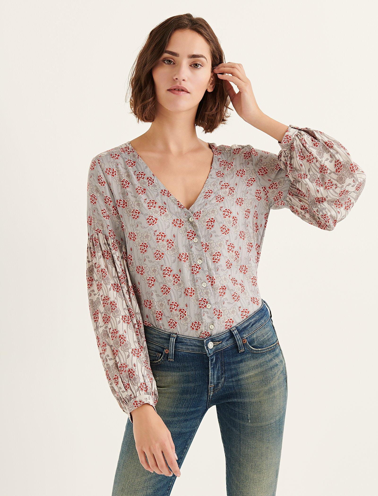 lucky brand floral top