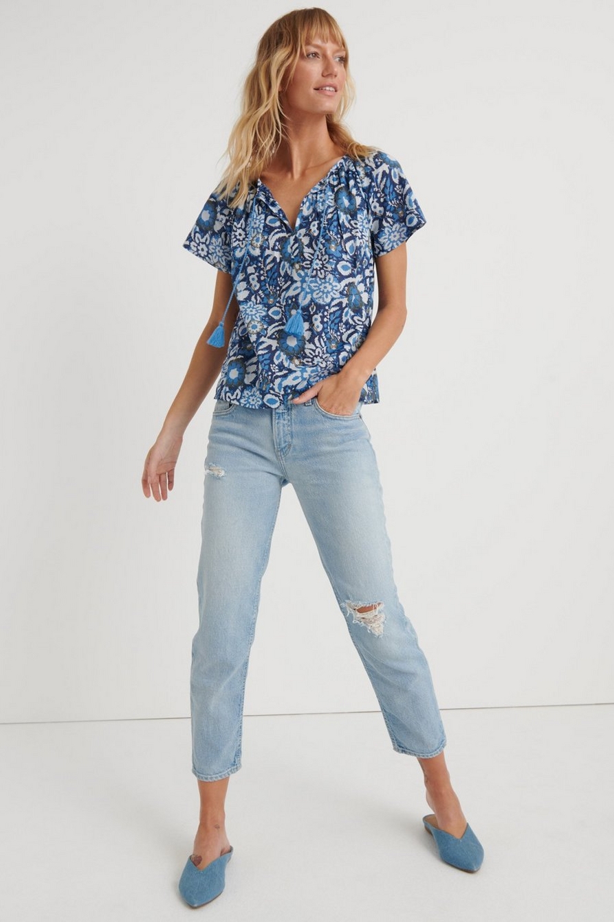 AUDREY PEASANT TOP | Lucky Brand