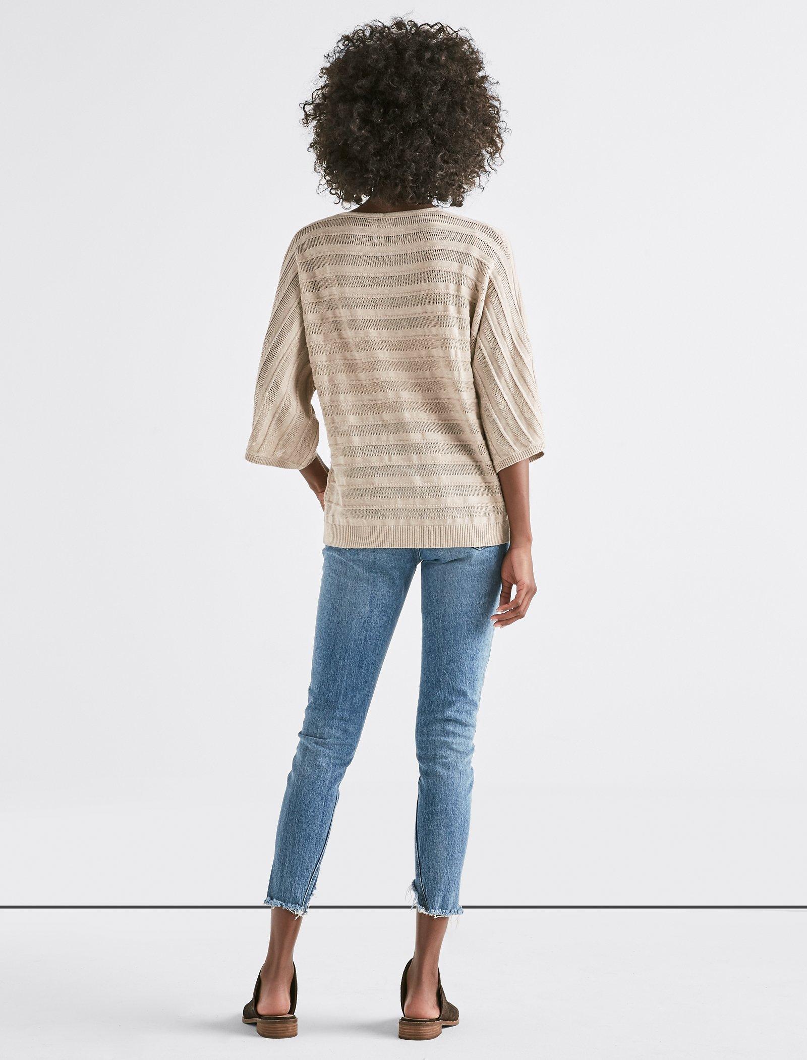 Lucky Brand Mixed Stitch Pullover Sweater