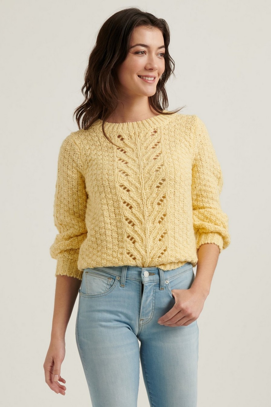 POINTELLE PULLOVER SWEATER