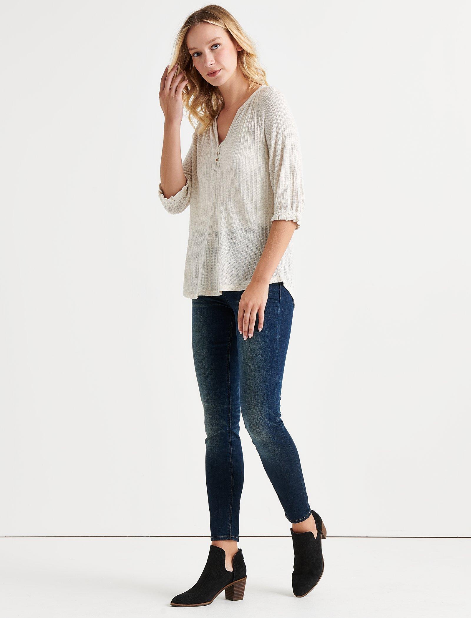 DROP NEEDLE HALF PLACKET | Lucky Brand