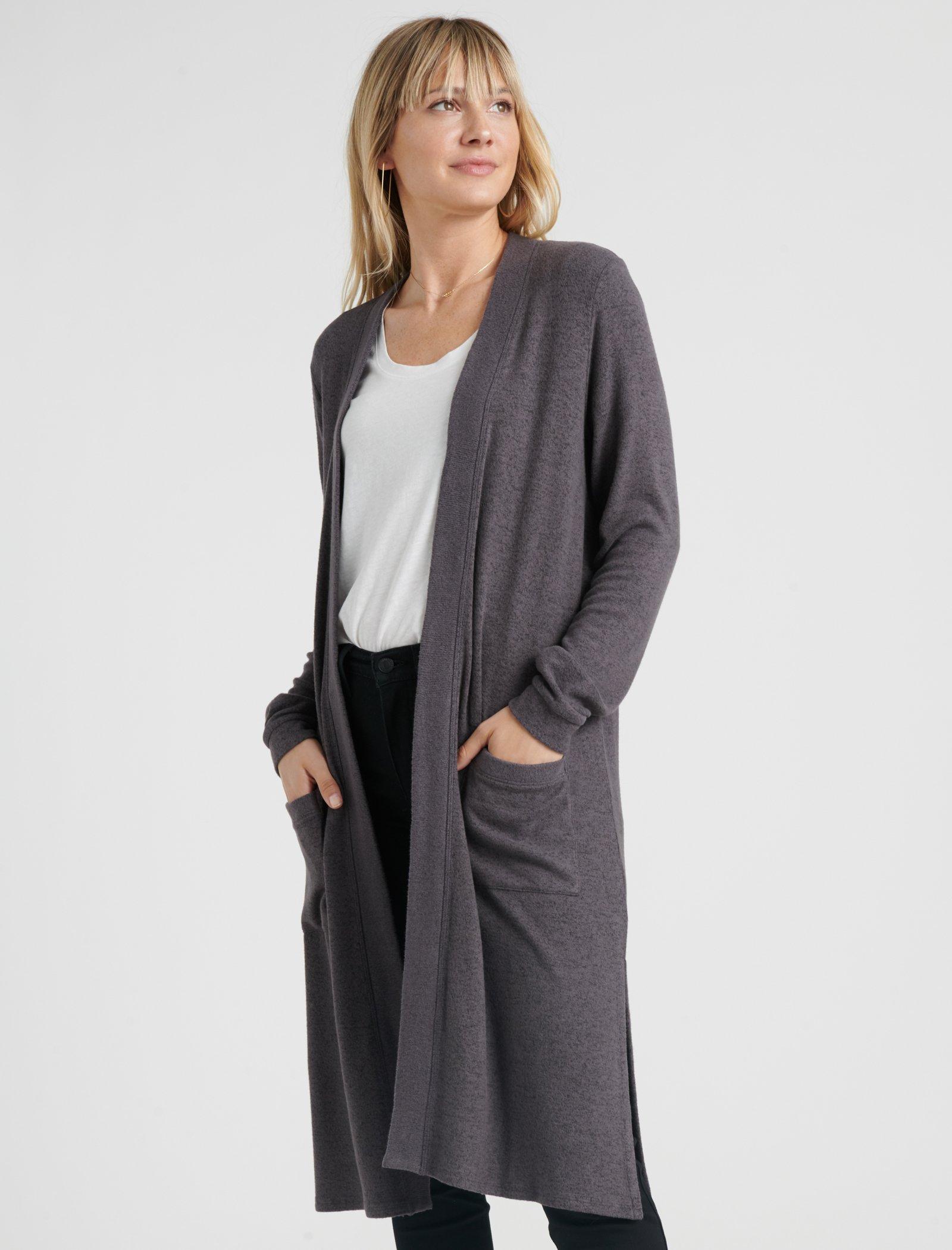 jersey duster cardigan