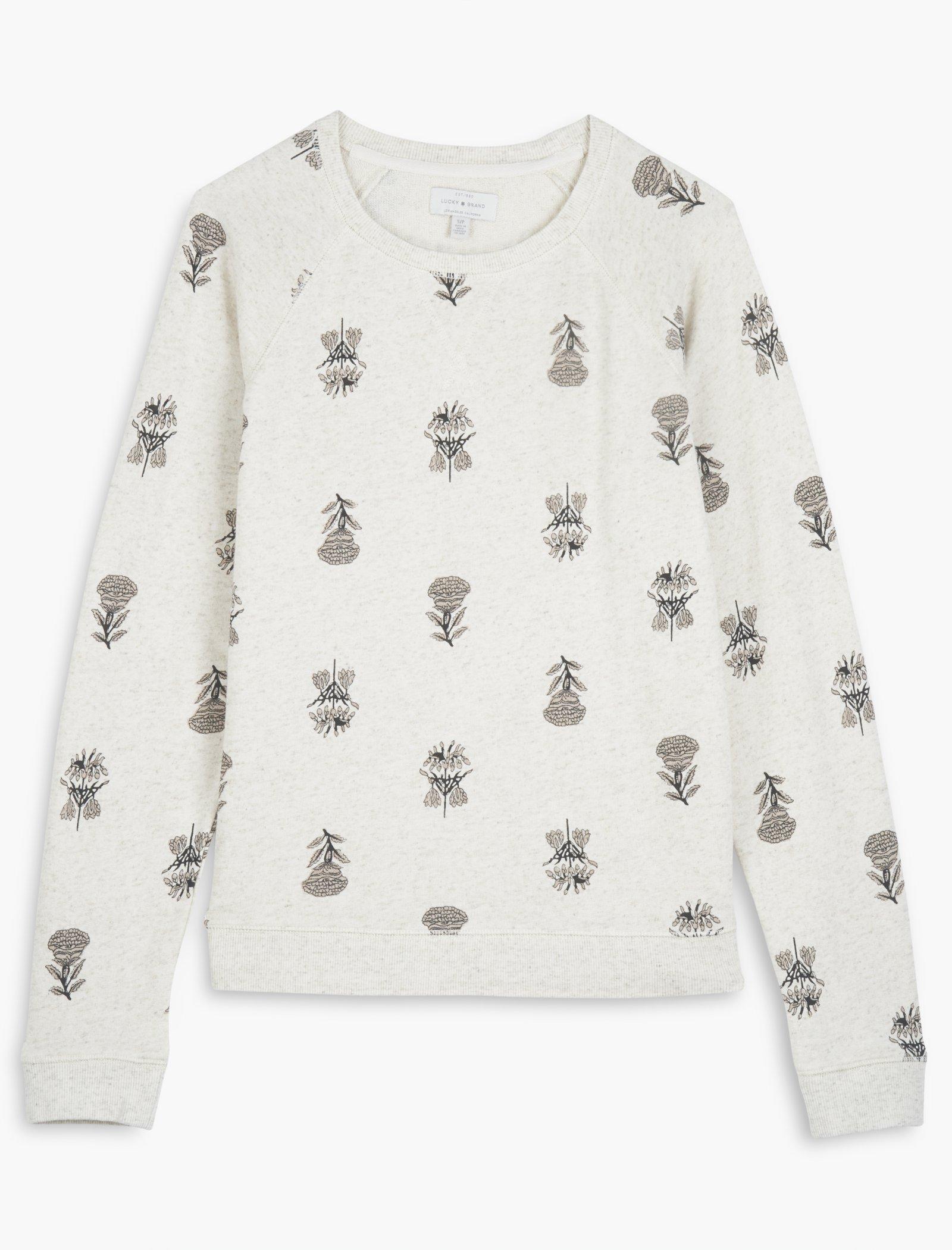 printed pullover