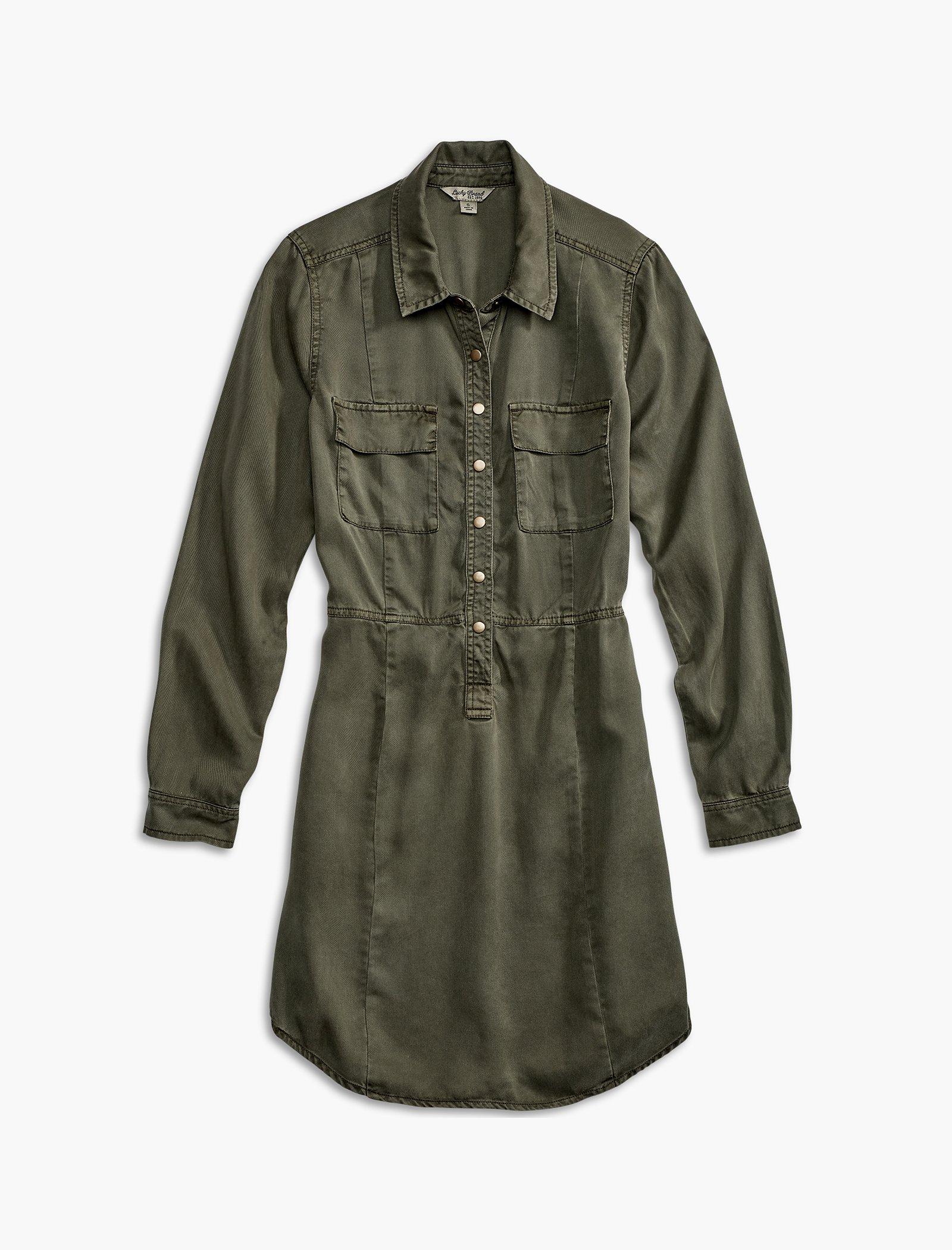 military shirt dress