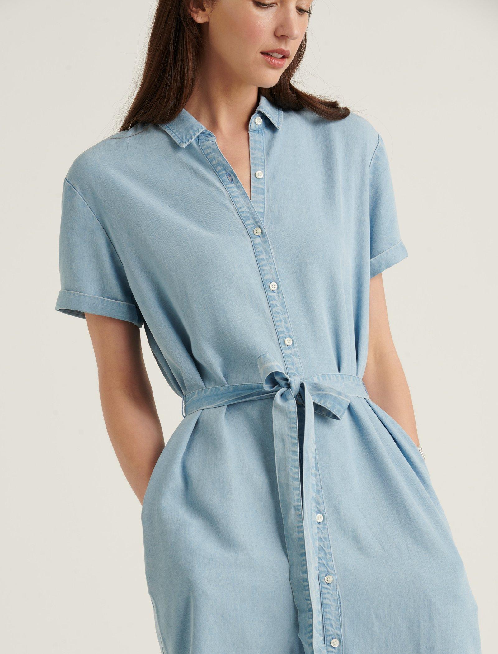 tencel shirt dress