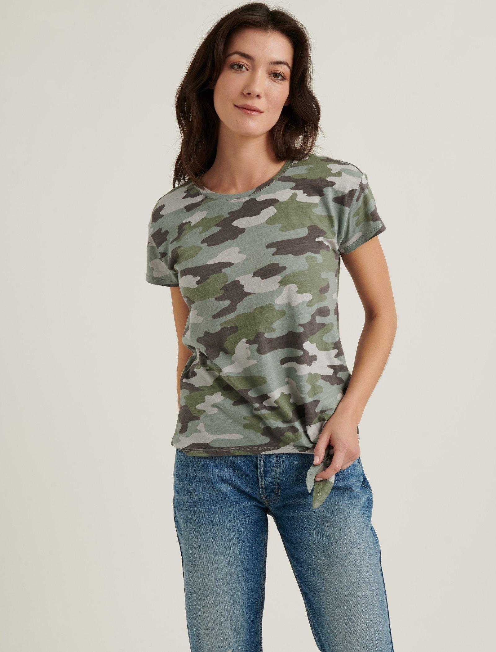 Download Camo Side Tie Tee | Lucky Brand