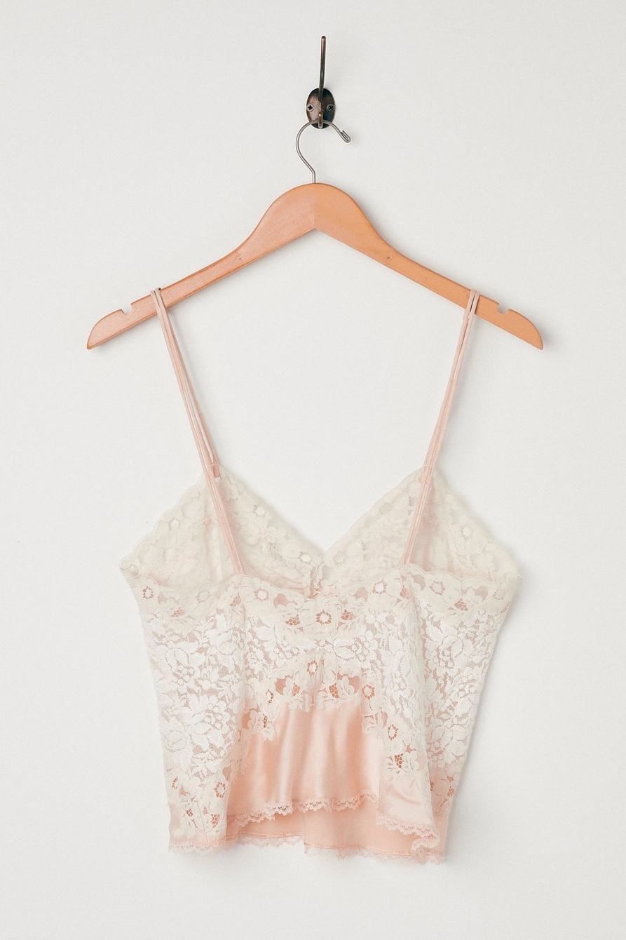 Lucky Upcycled Blush Lace Empire Cami, image 3