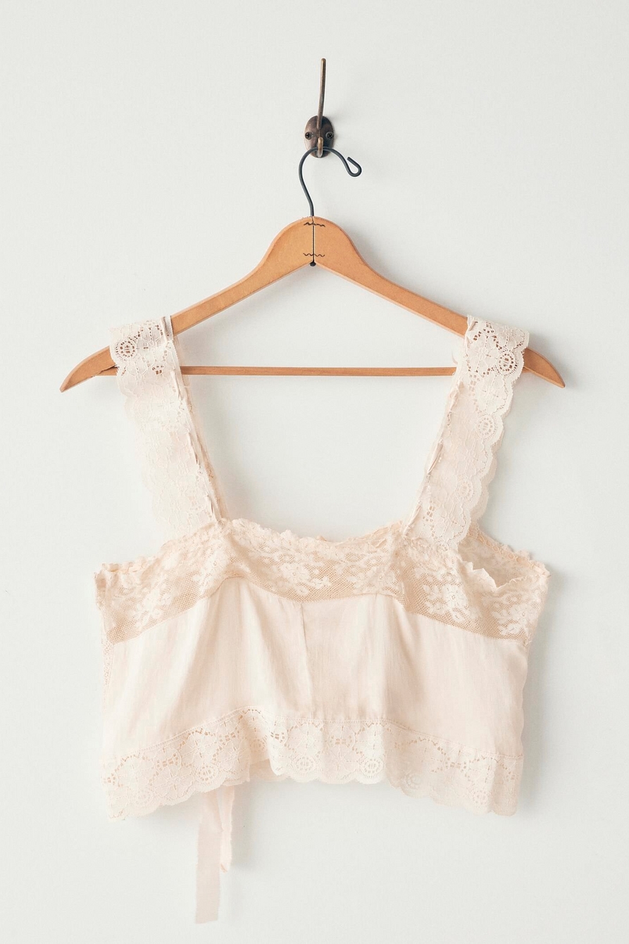 Lucky Upcycled Lace Bow Front Cami, image 6