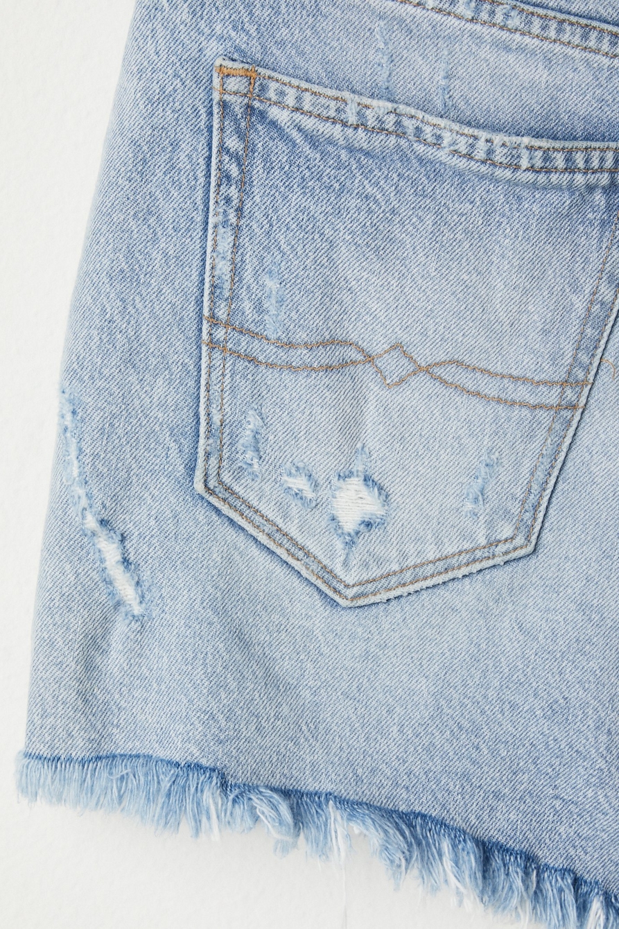 Lucky Upcycle High Rise Quilted Star Denim Short, image 4