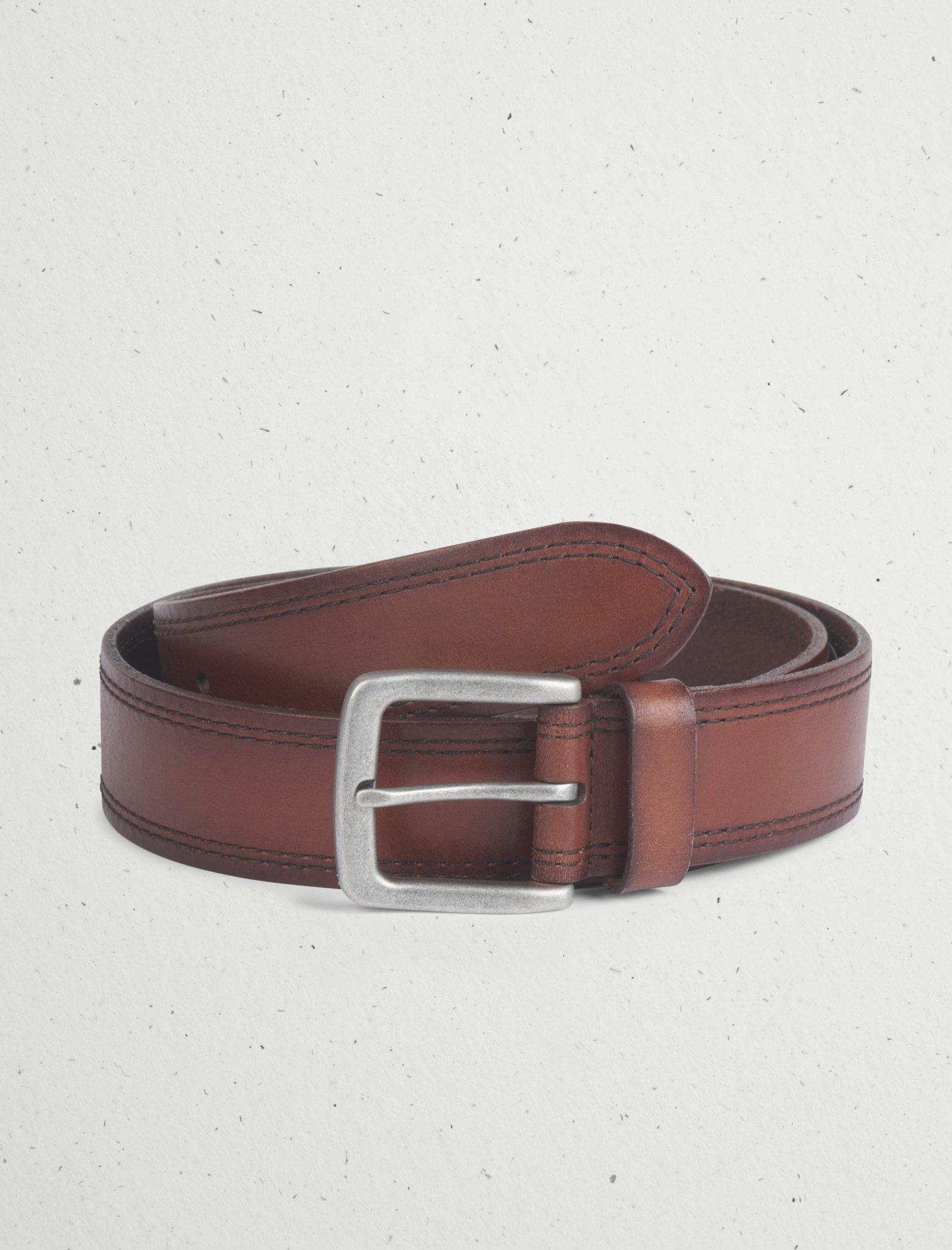 STITCHED LEATHER BELT | Lucky Brand