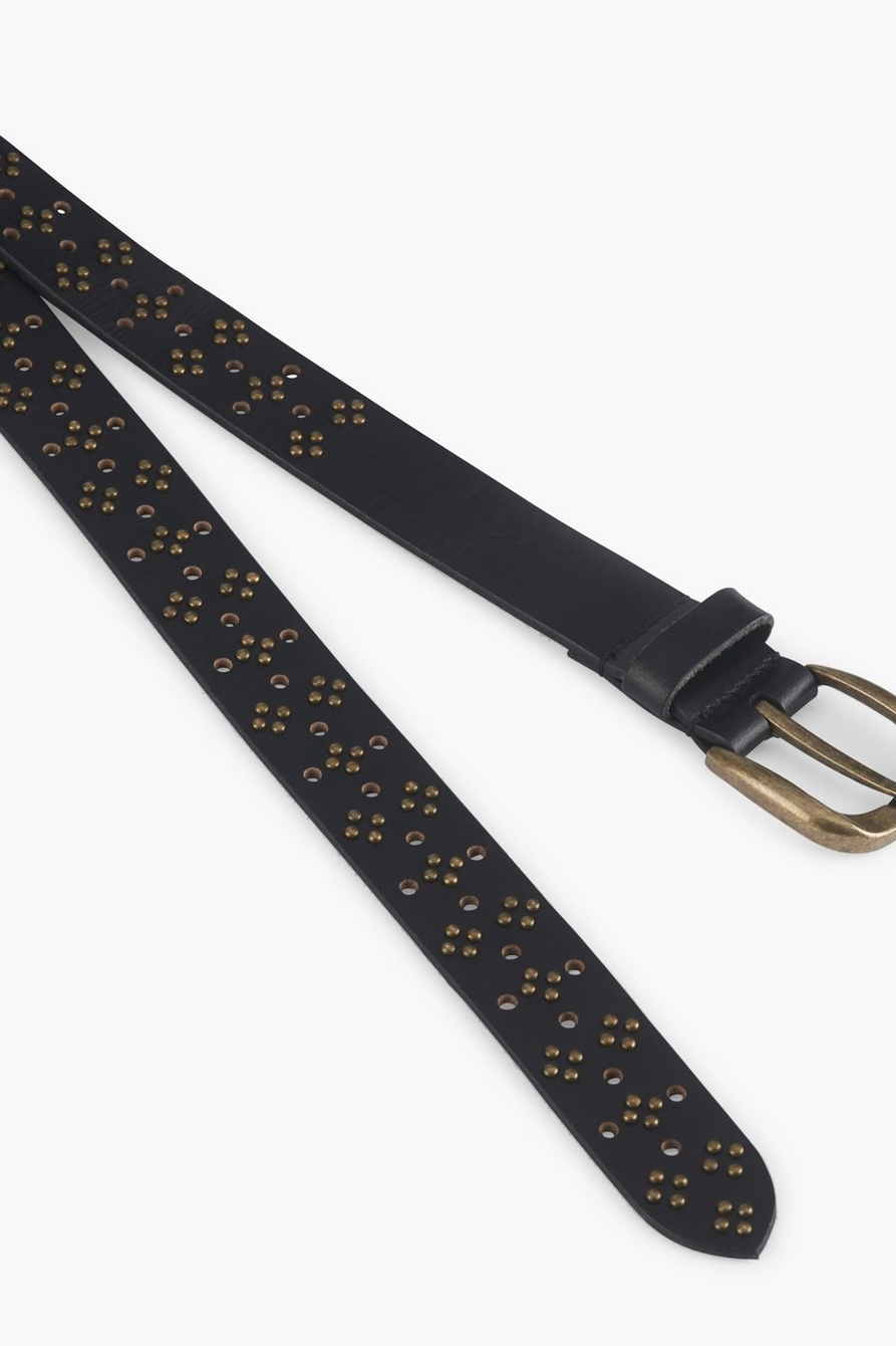 STUDDED PERFORATED BELT | Lucky Brand