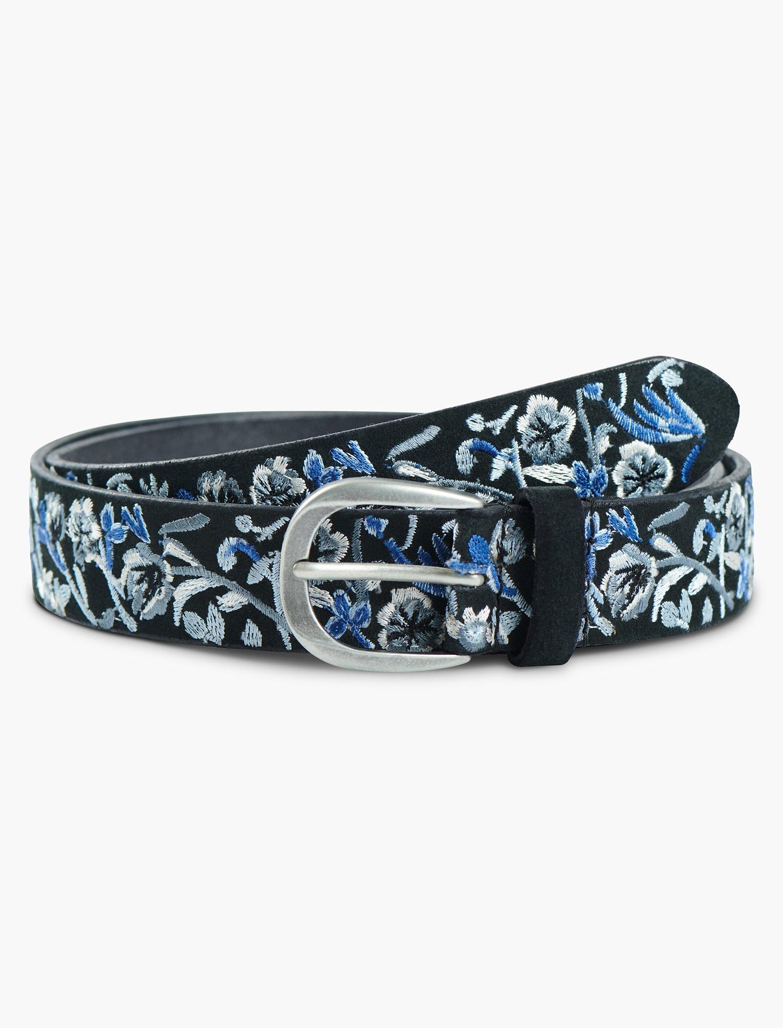 SPRIGGED FLORAL EMBROIDERED BELT | Lucky Brand