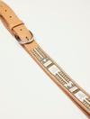 GEO BEADED AND EMBROIDERY TAN BELT, image 2