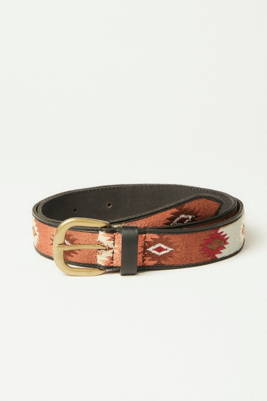 WESTERN EMBROIDERY LEATHER BELT, image 1