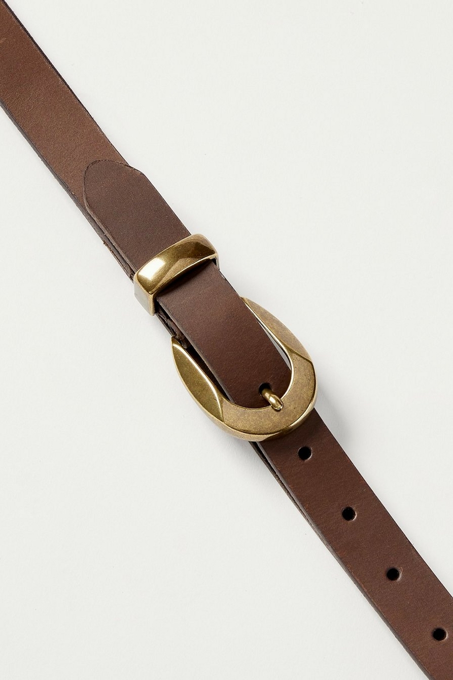 CLASSIC BUCKLE LEATHER BELT, image 2