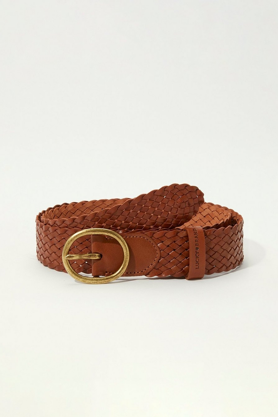 WOVEN LEATHER BELT, image 1