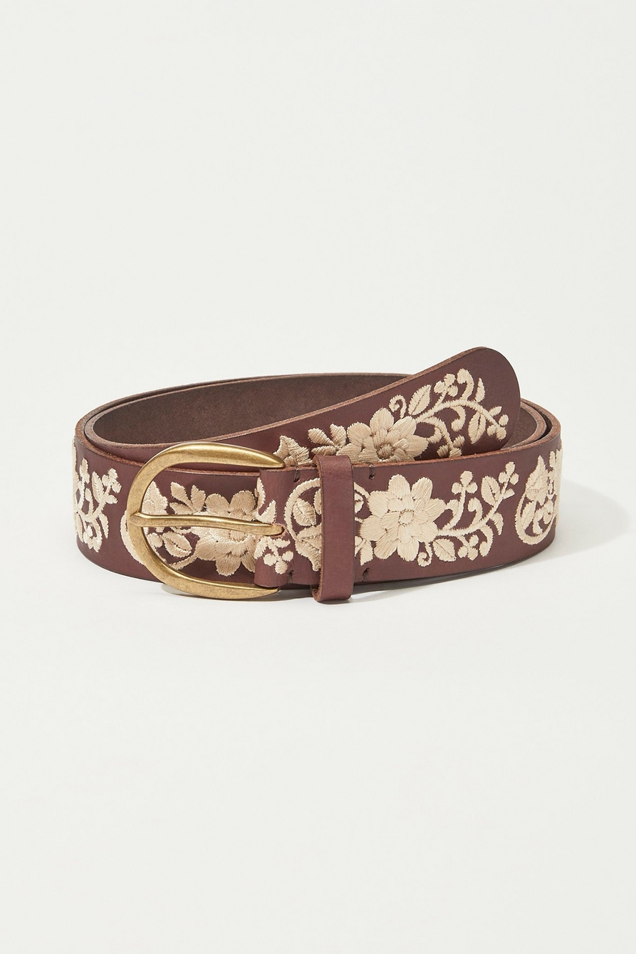 SWEET FLORAL EMBROIDERED BELT | Lucky Brand