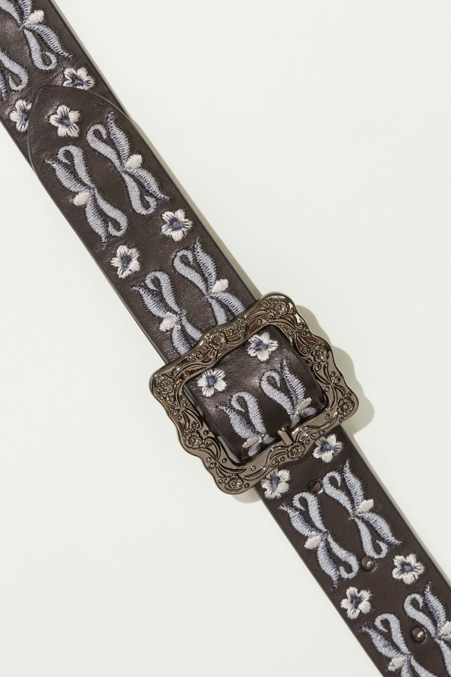 DAISY AND RIBBON EMBROIDERED BELT | Lucky Brand