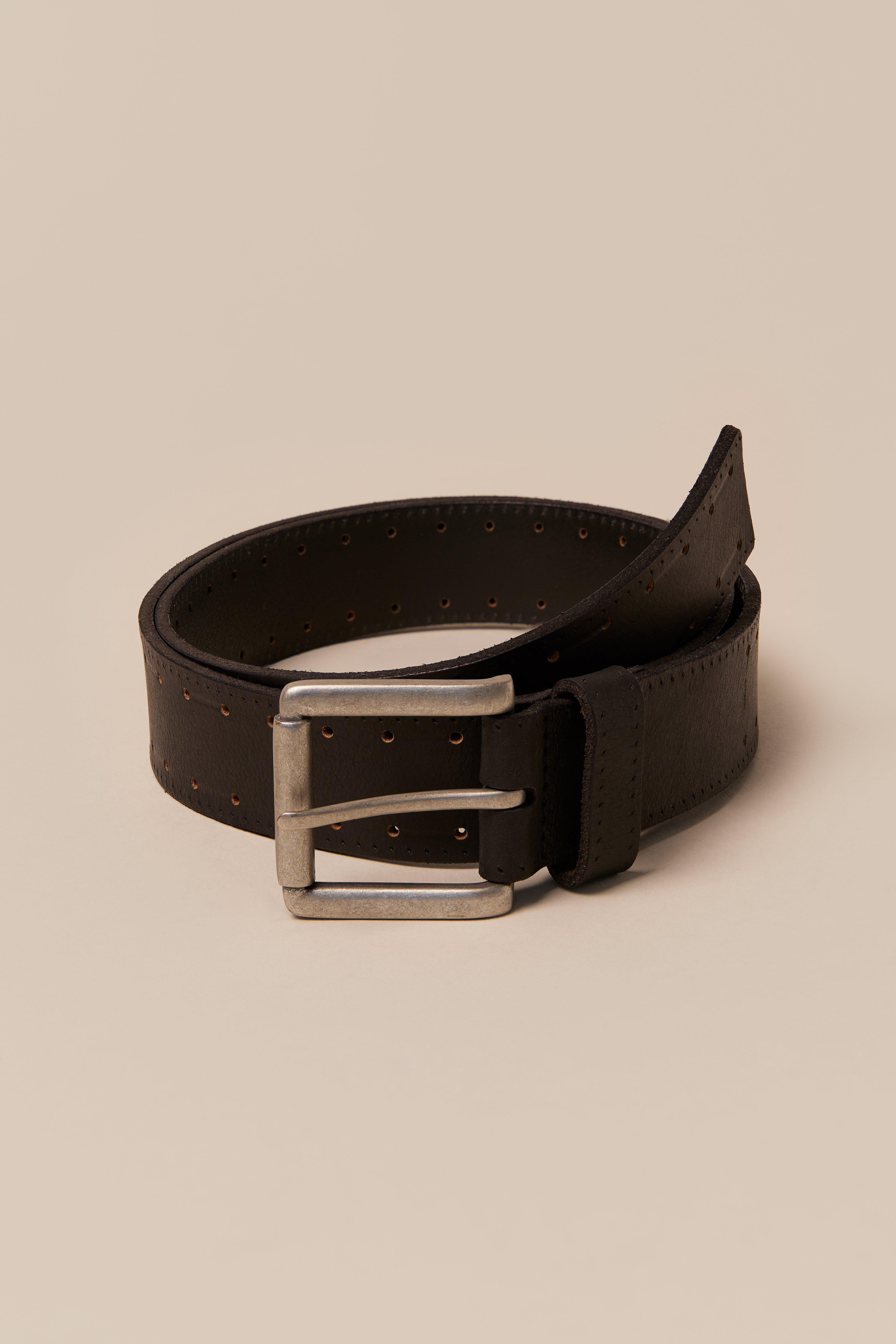 STITCHED LEATHER BELT