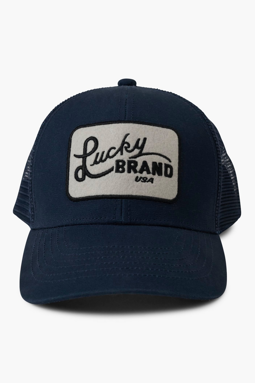 LUCKY PATCH TRUCKER HAT, image 1